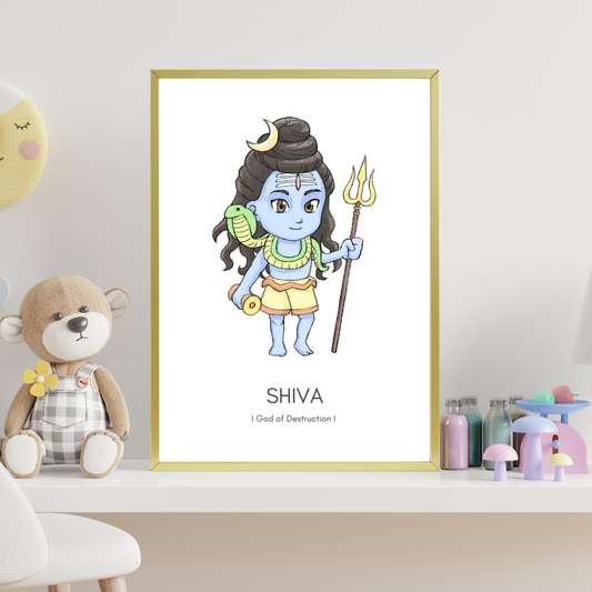 Shiva Poster - Digital Download (No physical item is shipped)