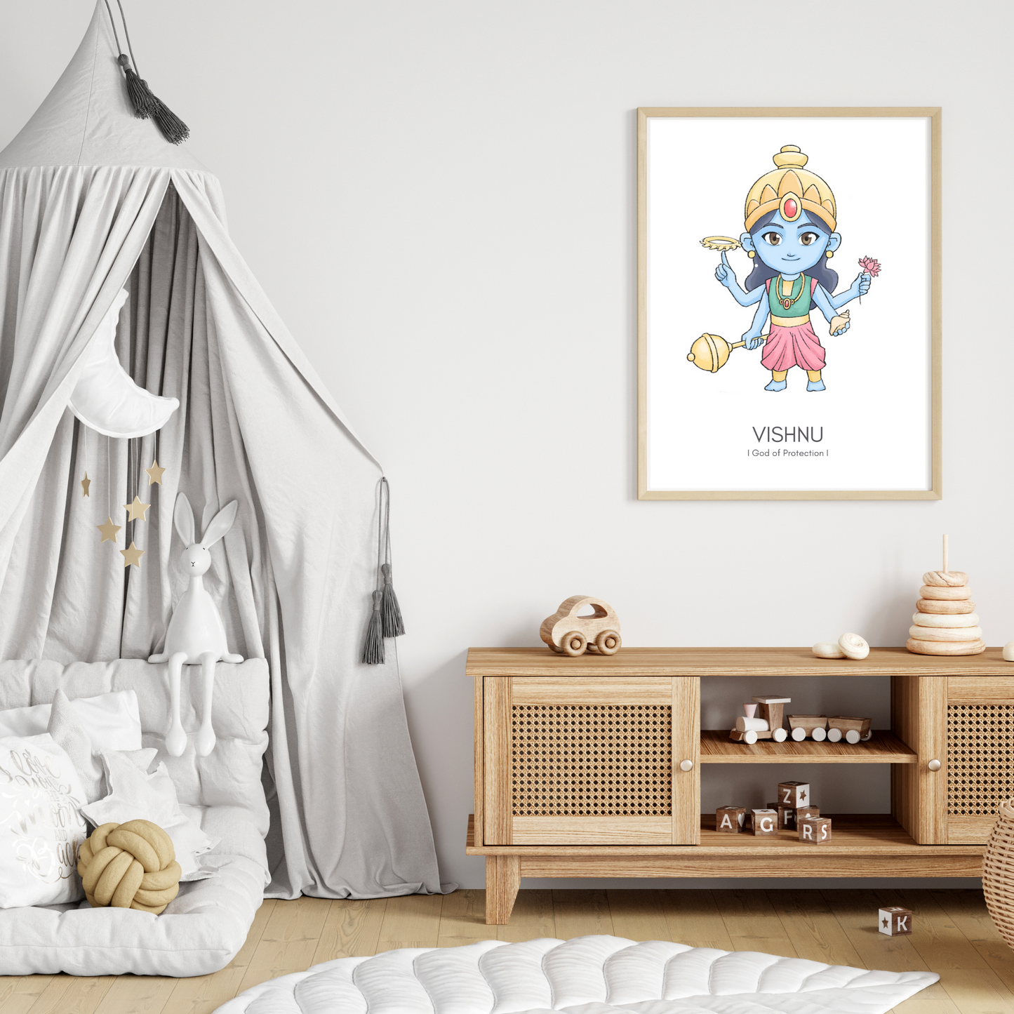 Vishnu Poster - Digital Download (No physical item is shipped)