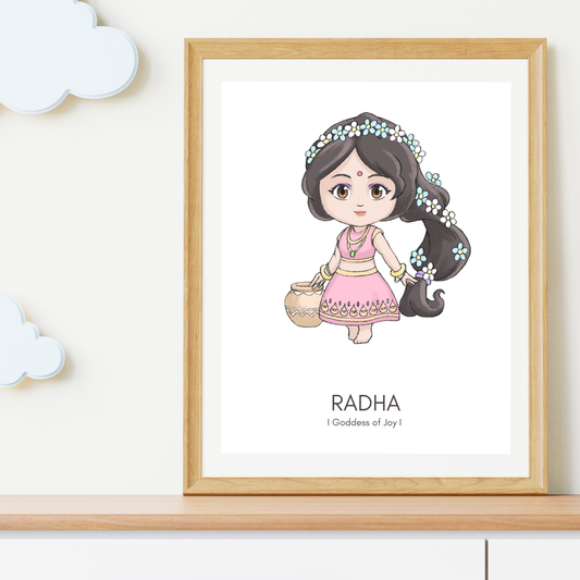 Radha Poster - Digital Download (No physical item is shipped)