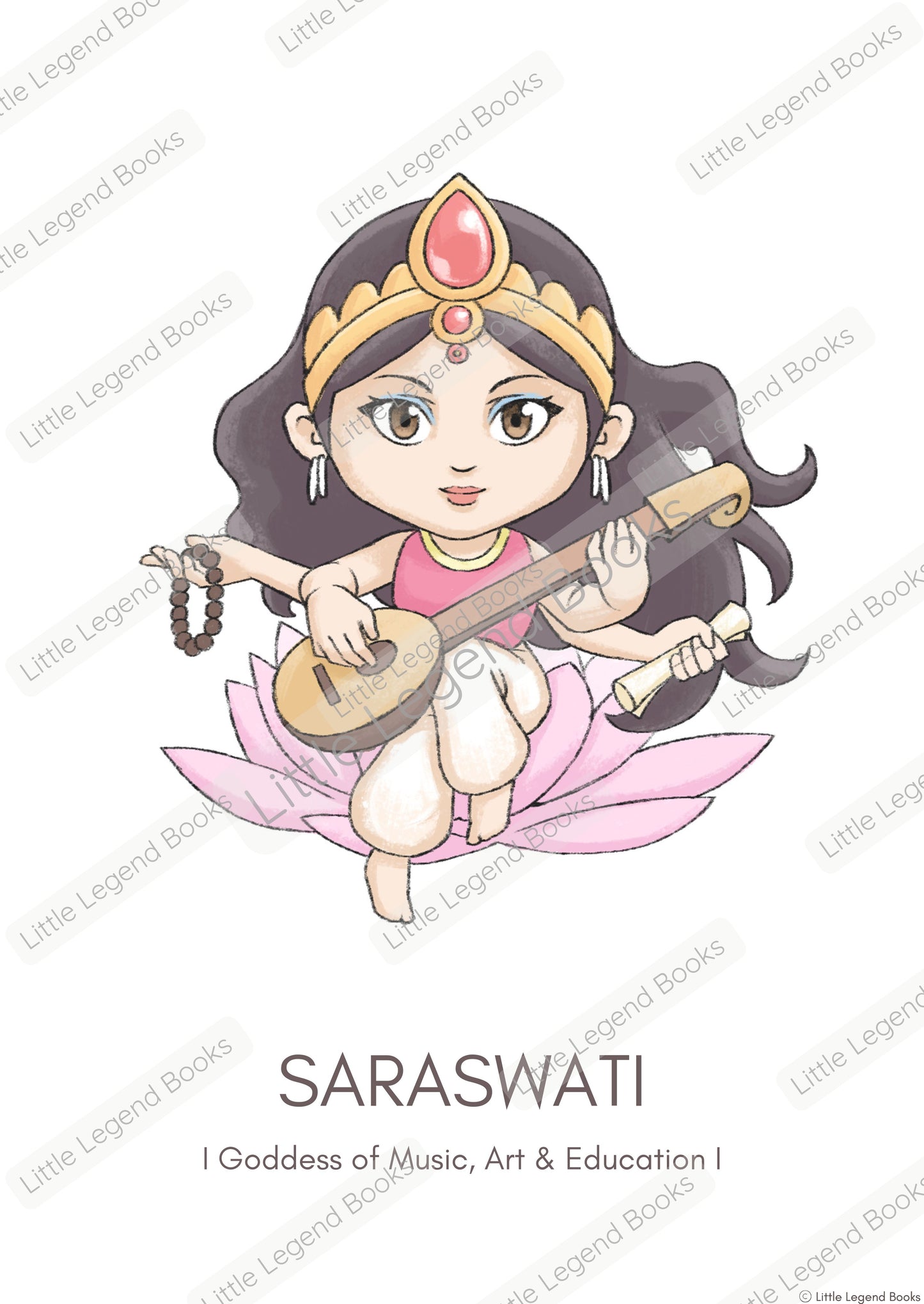 Saraswati Poster - Digital Download (No physical item is shipped)