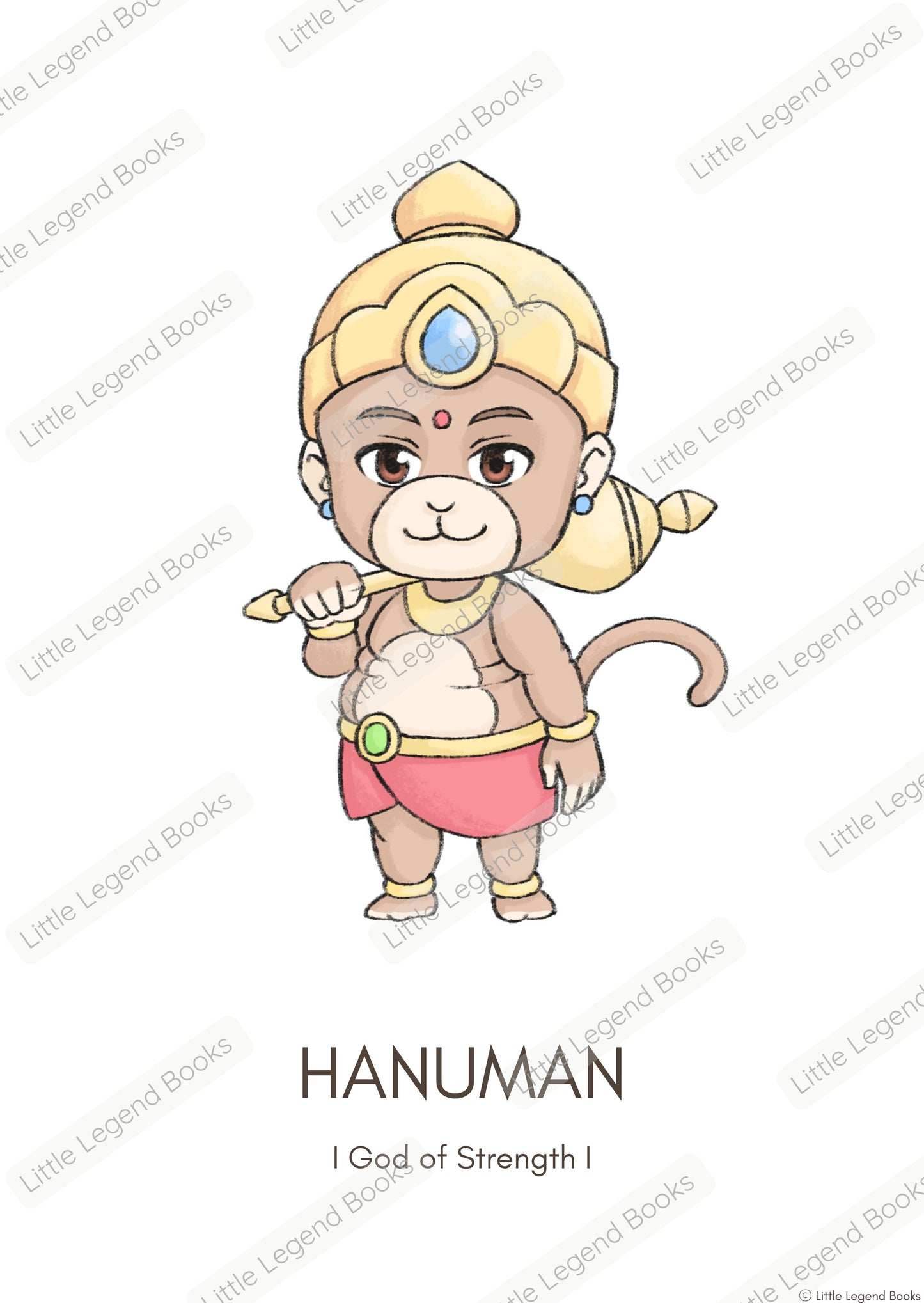 Hanuman Poster - Digital Download (No physical item is shipped)