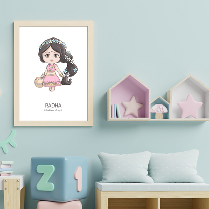 Radha Poster - Digital Download (No physical item is shipped)