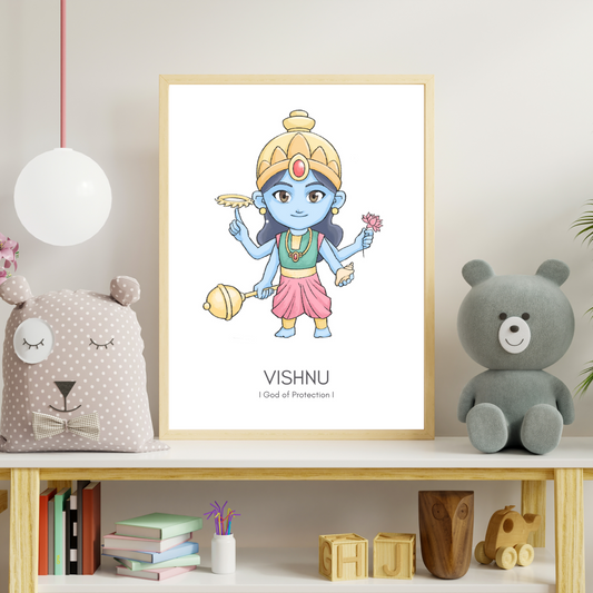 Vishnu Poster - Digital Download (No physical item is shipped)