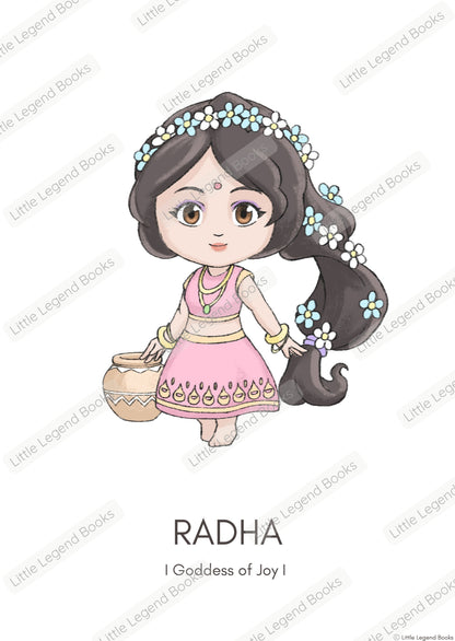 Radha Poster - Digital Download (No physical item is shipped)