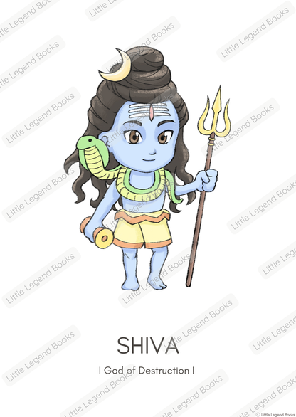 Shiva Poster - Digital Download (No physical item is shipped)