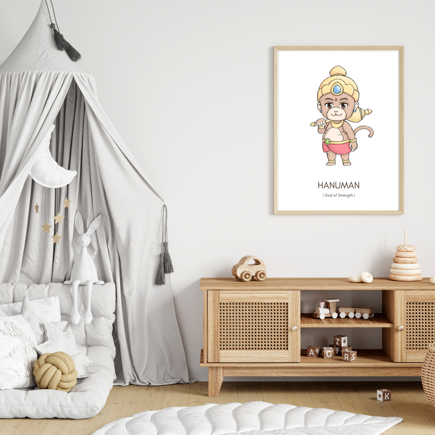 Hanuman Poster - Digital Download (No physical item is shipped)