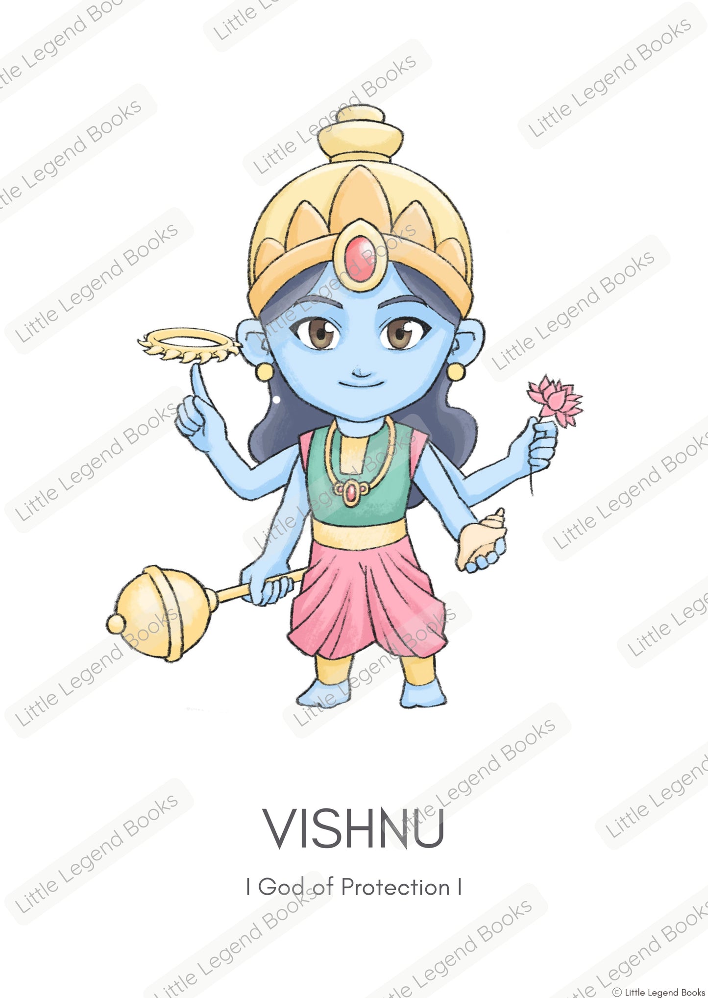 Vishnu Poster - Digital Download (No physical item is shipped)