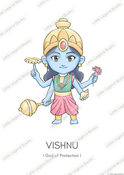 Vishnu Poster - Digital Download (No physical item is shipped)