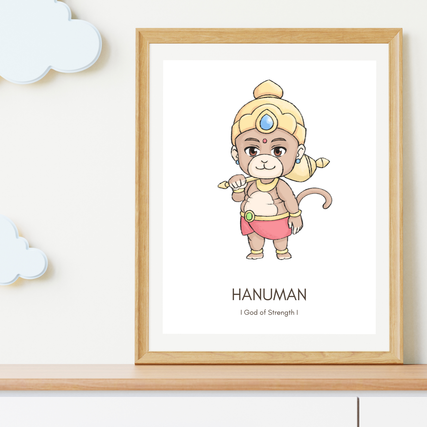 Hanuman Poster - Digital Download (No physical item is shipped)