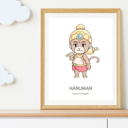 Hanuman Poster - Digital Download (No physical item is shipped)